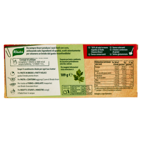 Knorr Naturalmente! Brodo Classico 12 Dadi 109 g