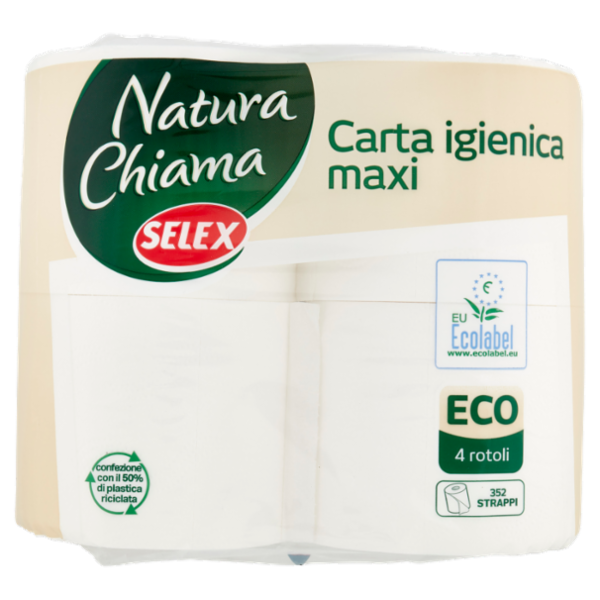 Selex Natura Chiama Carta Igienica Eco 2 Veli 4 Maxi Rotoli