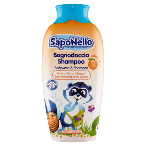 SapoNello Bagnodoccia Shampoo albicocca 400 ml