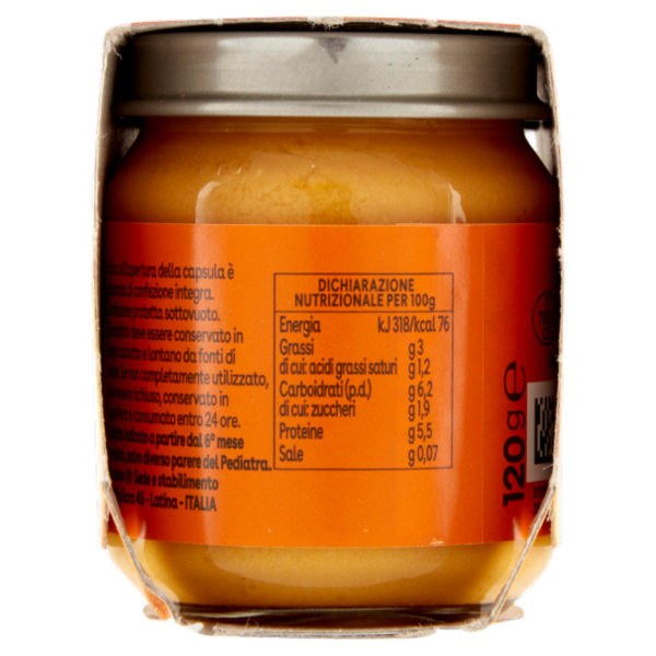 Plasmon Scoperte di Gusto Omogeneizzato Manzo e Carote 2 x 120 g