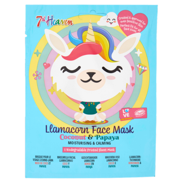 7th Heaven Maschera Viso Lamacorno Cocco e Papaya 1 pz