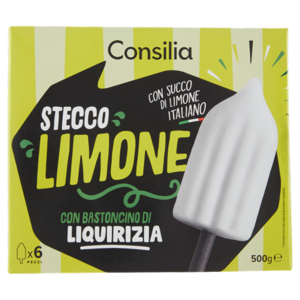 Consilia 6 Gelati al Limone e Stecco di Liquirizia 500 g