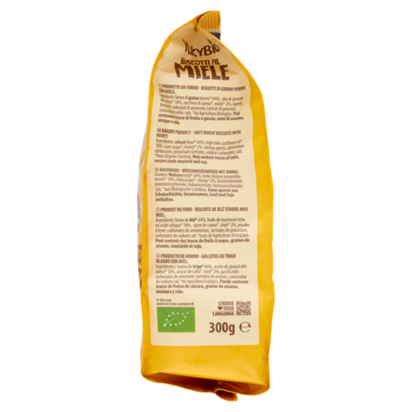 YukyBio ogniDì Biscotti al Miele 300 g