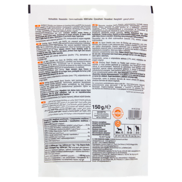 GimDog Sport Snacks con Pollame 150 g