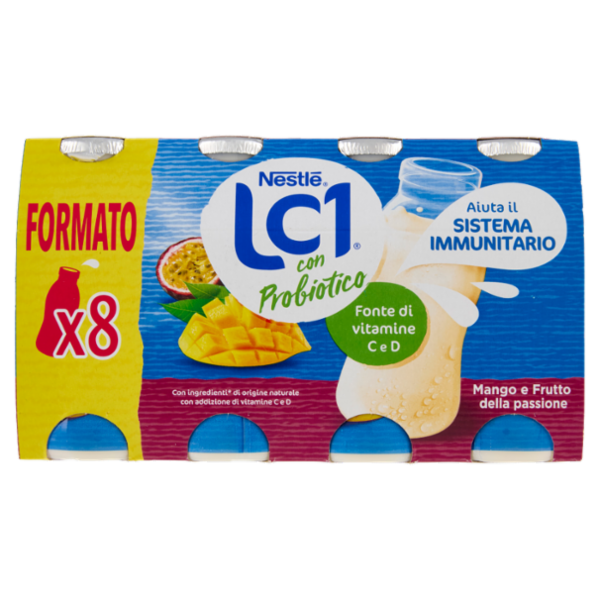 NESTLÉ LC1 con Probiotico Mango e Frutto della passione 8x90g
