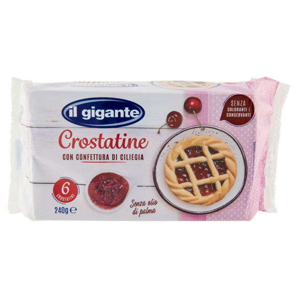 IL GIGANTE Crostatine con Confettura di Ciliegia 6 x 40 g