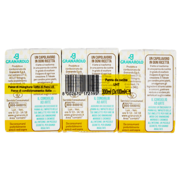 Granarolo Cucina ad Arte Panna 3 x 100 ml