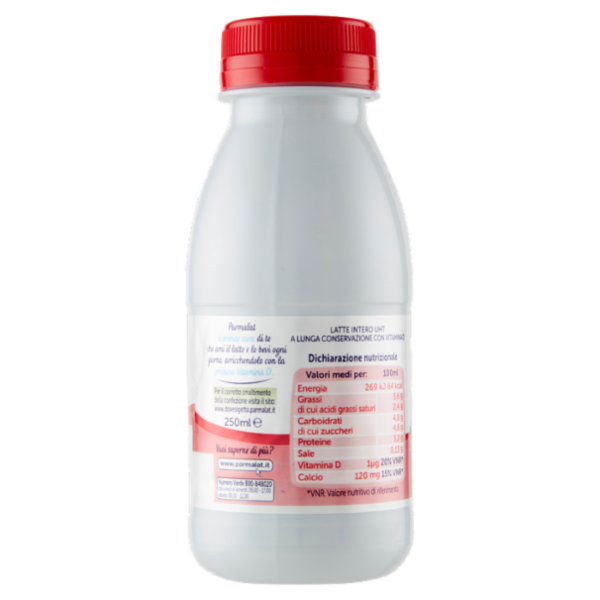 parmalat Bontà e Gusto con Vitamina D Latte Intero 100% Latte d'Italia 250 ml