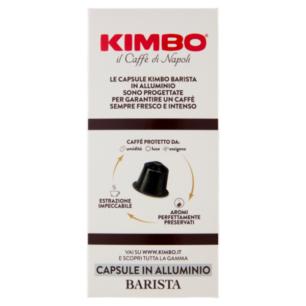 Kimbo Espresso Barista Ristretto Capsule Compatibili con Macchine Nespresso* Original 30 x 5,5 g