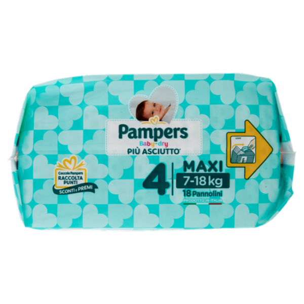 Pampers Baby-dry 4 Maxi 18 pz