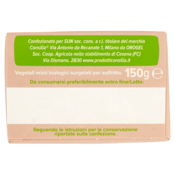 Consilia Misto per Soffritto Tritato Surgelato Biologico 150 g