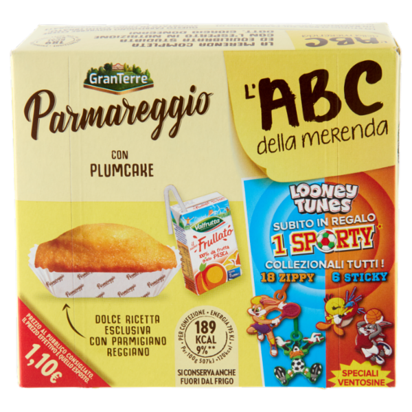 Parmareggio l'ABC della merenda con Plumcake