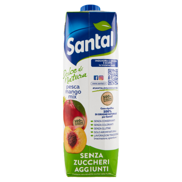 Santàl Dolce di Natura pesca mango mix Senza Zuccheri Aggiunti 1000 ml