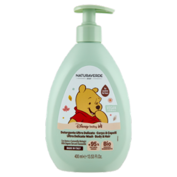 Naturaverde Baby Detergente Ultra Delicato Corpo & Capelli Disney Baby 400 Ml
