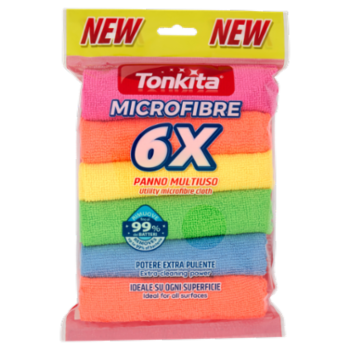 Tonkita Microfibre Panno Multiuso 6 Pz