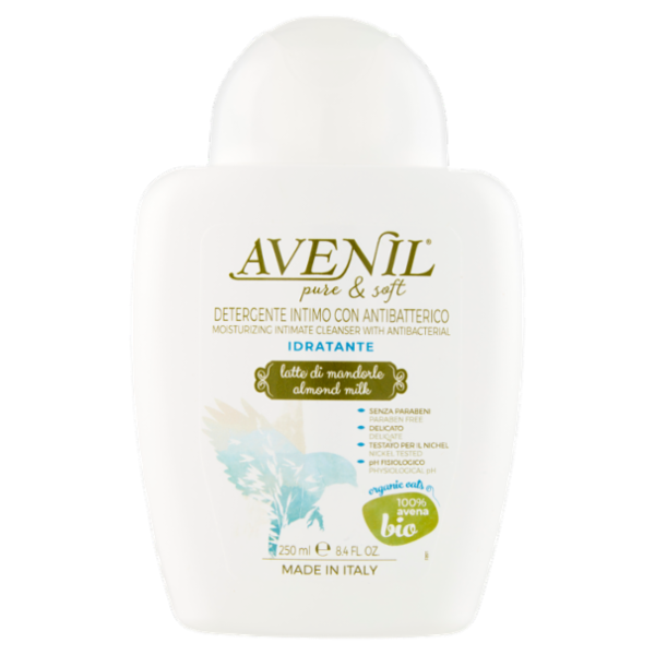 Avenil pure & soft Detergente Intimo con Antibatterico Idratante latte di mandorle 250 ml