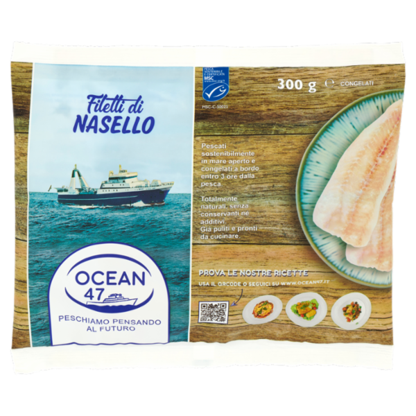 Ocean 47 Filetti di Nasello Congelati 300 g