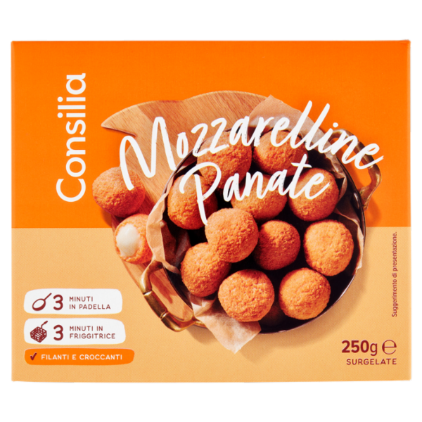 Consilia Bocconcini di Mozzarella Surgelati Panati 250 g