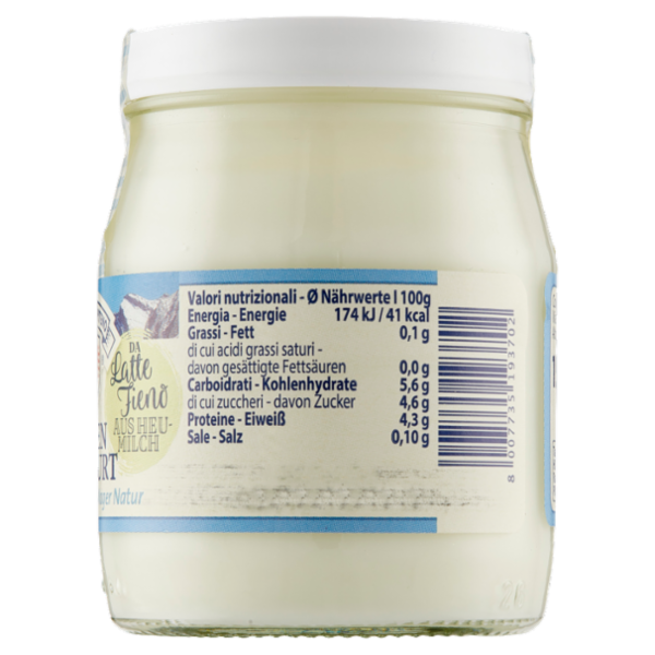 Sterzing Vipiteno Alpenjoghurt Magro Bianco da Latte Fieno 150 g