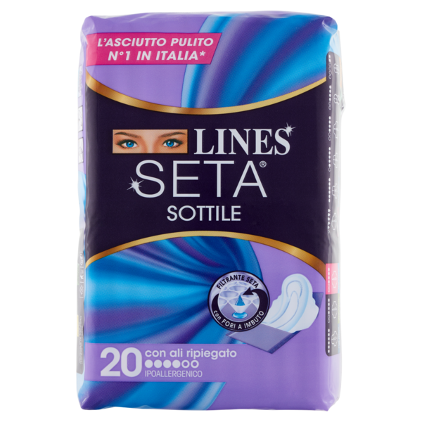 Lines Seta Sottile con ali ripiegato 20 pz