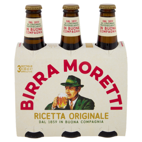 Birra Moretti Ricetta Originale 3 x 33 cl