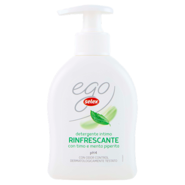 Selex Ego Detergente Intimo Rinfrescante con Timo e Menta Piperita pH4 200 ml