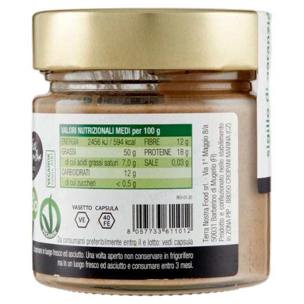 Terranostra Vegan Bio tahin scuro 200 g