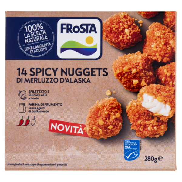 FRoSTA 14 Spicy Nuggets di Merluzzo d'Alaska 280 g