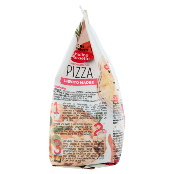 Molino Rossetto Preparato per Pizza Lievito Madre 750 g