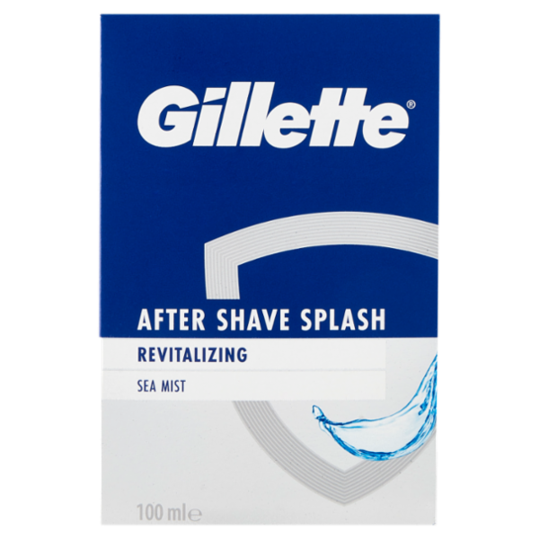 Gillette Dopobarba da Uomo Splash Rivitalizzante Brezza Marina, 100 ml