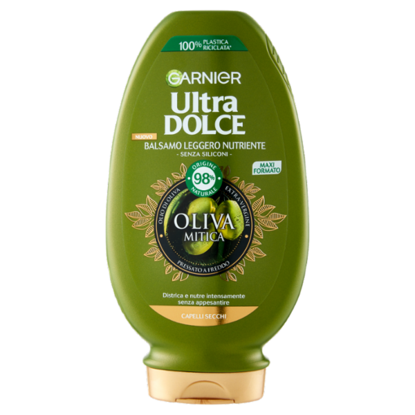 Garnier Ultra Dolce Oliva Mitica, Balsamo per Capelli Inariditi e Sensibilizzati, 250 ml