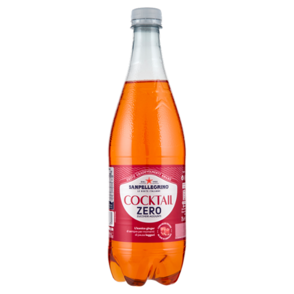 BIBITE SANPELLEGRINO, Bevande Gassate, Cocktail Zero, Pet 75cl