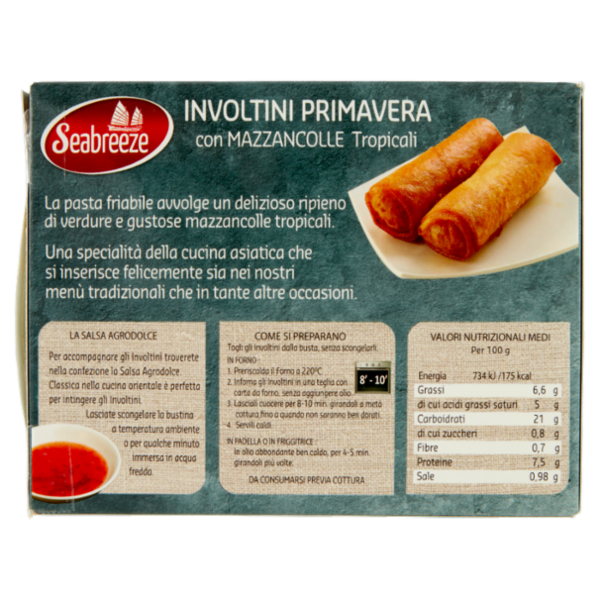 Seabreeze Involtini Primavera con Mazzancolle Tropicali 225 g