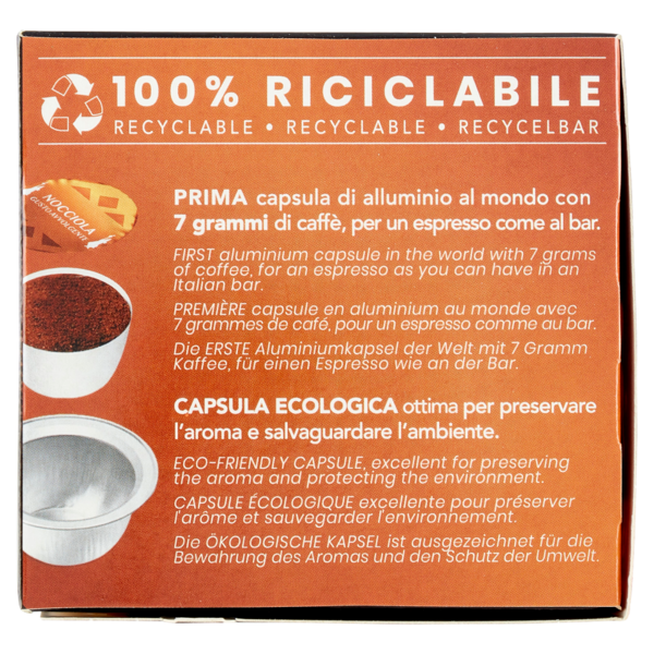Bialetti Caffè d'Italia Espresso Bar Nocciola 12 Capsule 84 g
