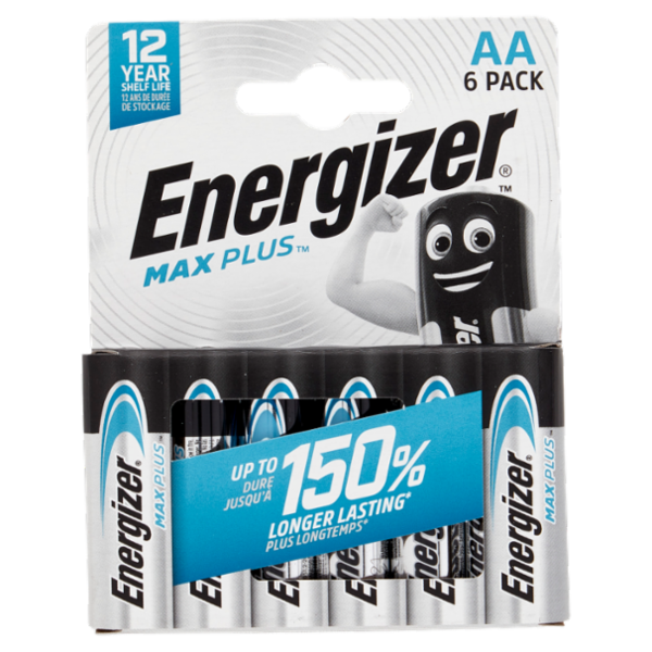 Energizer Max Plus AA Alkaline 6 pz