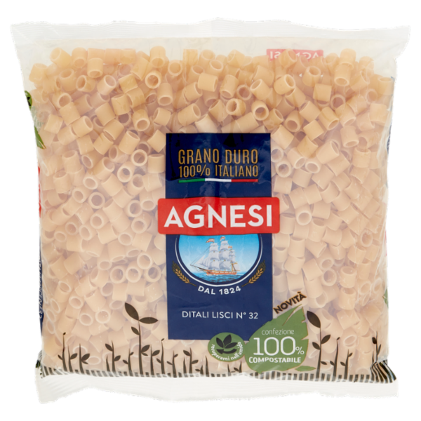 Agnesi Ditali Lisci N° 32 500 g