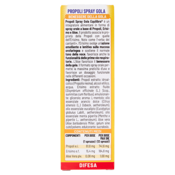 equilibra Propoli Spray Gola 20 ml