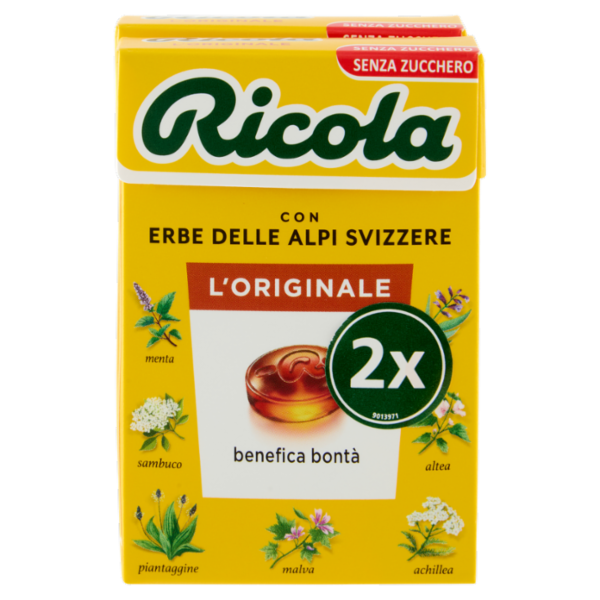 Ricola l'Originale Senza Zucchero 2 x 50 g
