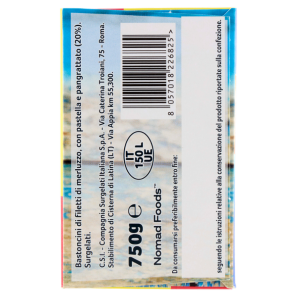 Capitan Findus 30 Bastoncini con 100% Filetti di Merluzzo 750 g