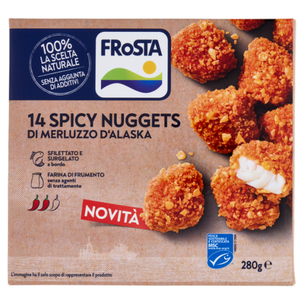 FRoSTA 14 Spicy Nuggets di Merluzzo d'Alaska 280 g