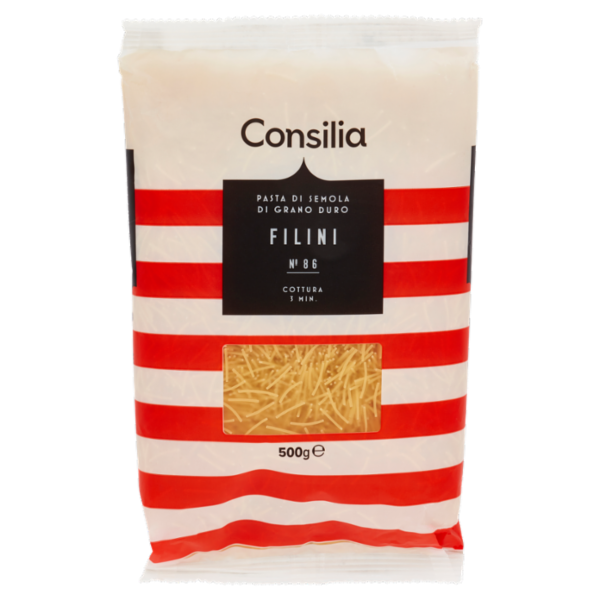 Consilia Pasta di Semola Trafilata al Teflon Filini 500 g