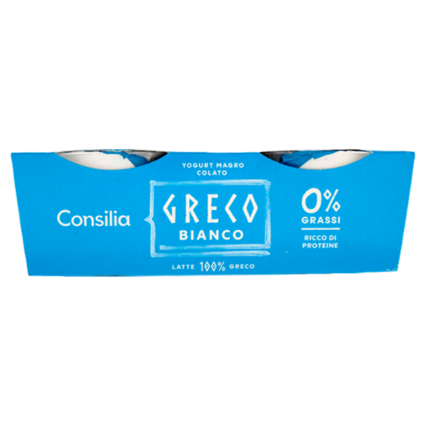 Consilia Yogurt Greco 0% Grassi Bianco 2 x 150 g