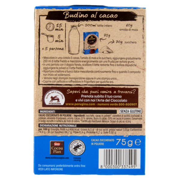 PERUGINA Cacao Zuccherato in Polvere 75g
