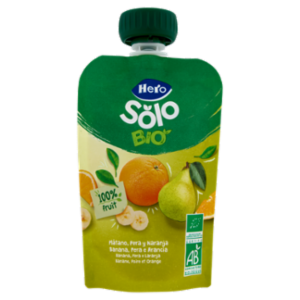 Hero Solo Bio Banana, Pera e Arancia 100 g