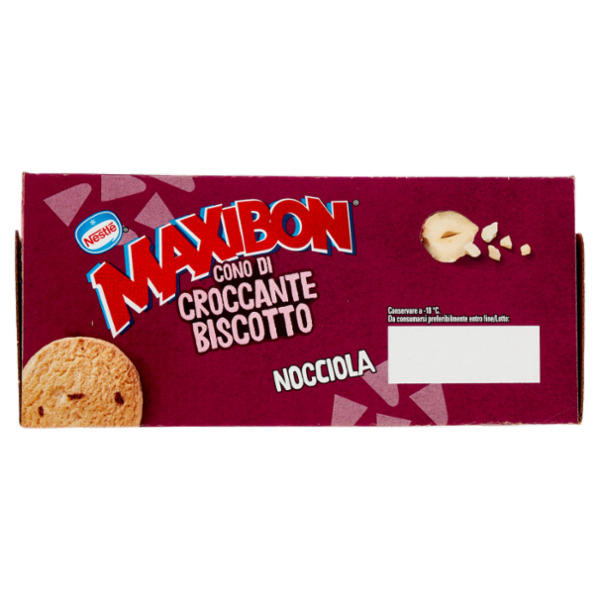 NESTLÉ Maxibon Cono di Croccante Biscotto Nocciola 4 x 71 g