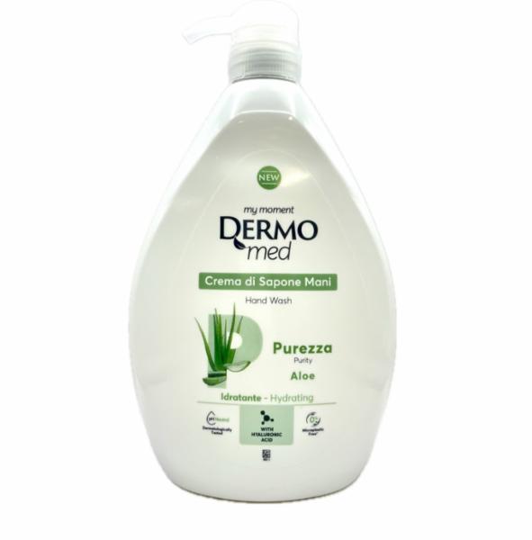 Dermomed Crema di Sapone Mani Aloe 1000 ml