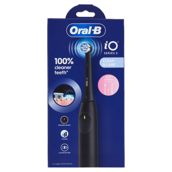 Oral-B iO Series 2 Spazzolino Elettrico Denti Ricaricabile Nero