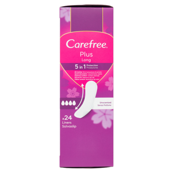 Carefree Plus Long Salvaslip 24 pz