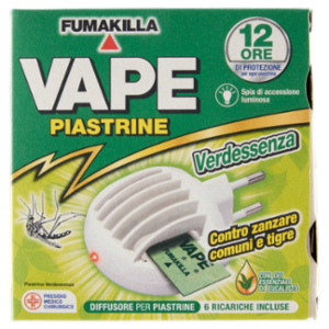VAPE Elettroemanatore Piastrine Verdessenza + 6 Ricariche