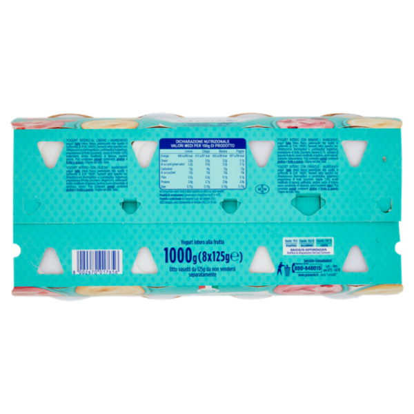 Granarolo Yogurt Limone, Ciliegia in pezzi, Banana, Fragola in pezzi 8 x 125 g